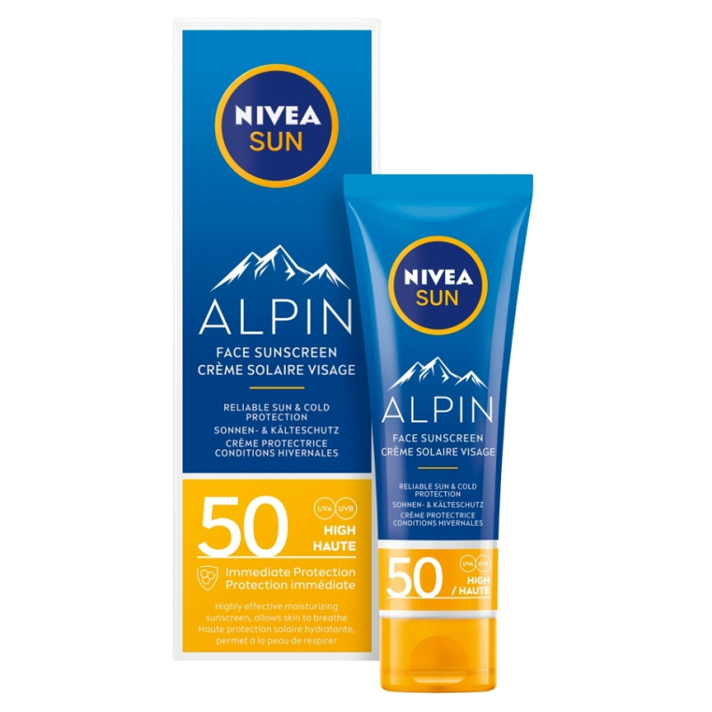 NIVEA SUN Alpin pleťový krém na opalování SPF 50 50 ml