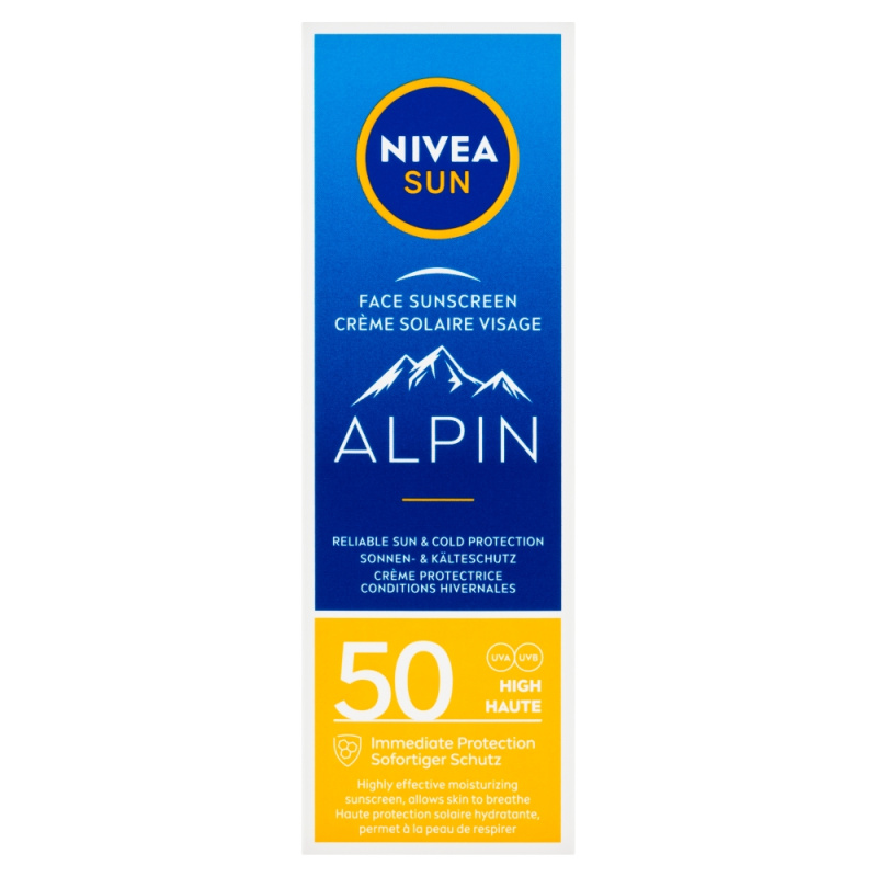 NIVEA SUN Alpin pleťový krém na opalování SPF 50 50 ml