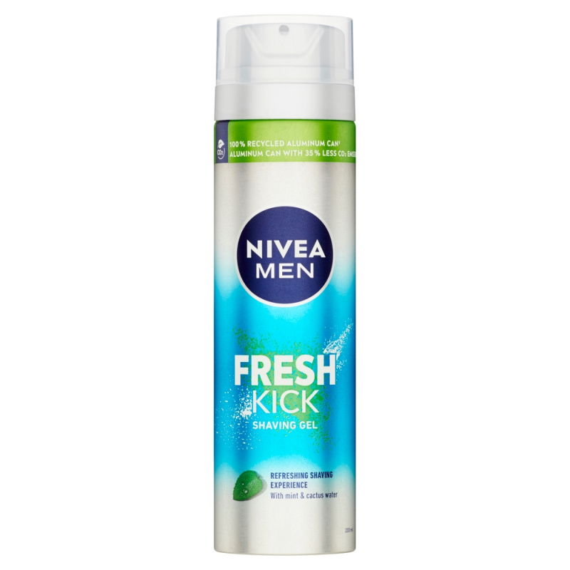 NIVEA MEN Fresh Kick gel na holení pro muže 200 ml