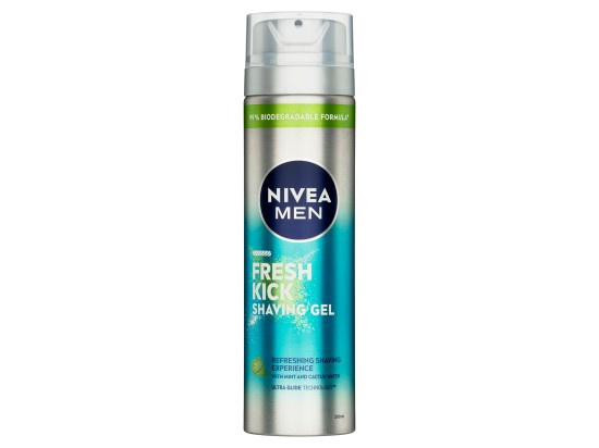NIVEA MEN Fresh Kick gel na holení pro muže 200 ml