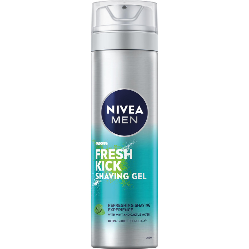 NIVEA MEN Fresh Kick gel na holení pro muže 200 ml