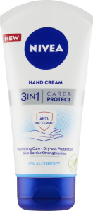 NIVEA Care & Protect krém na ruce 3 v 1 75 ml