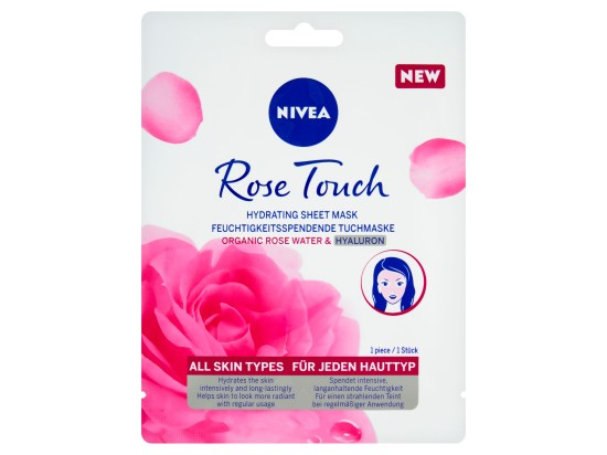 NIVEA Rose Touch hydratační plátýnková maska 1 ks