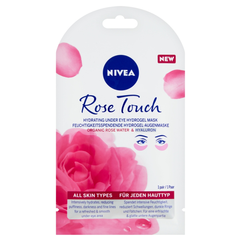 NIVEA Rose Touch maska na oči 1 ks