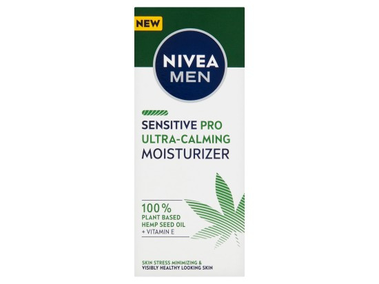 NIVEA MEN Sensitive Hemp zklidňující pleťový krém s konopným olejem pro muže 75 ml