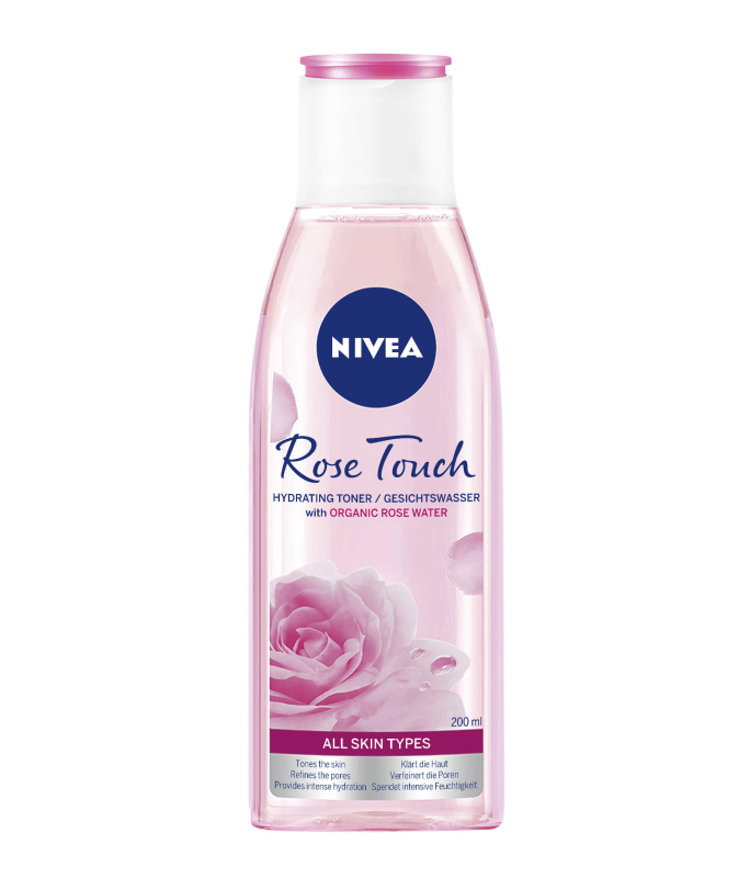 Nivea Rose Touch hydratační pleťová voda 200 ml