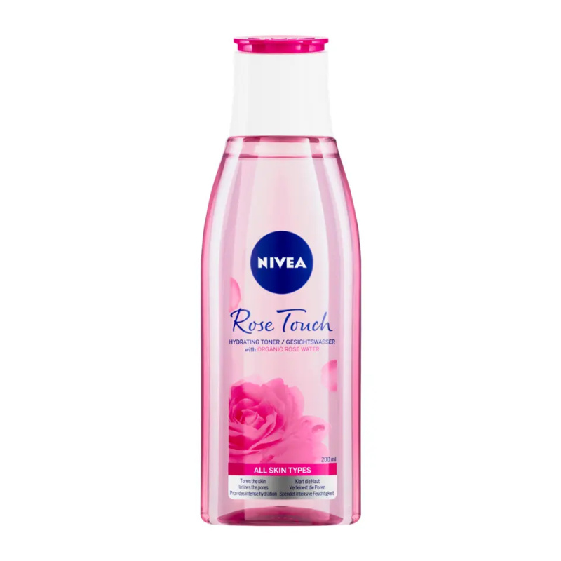 Nivea Rose Touch hydratační pleťová voda 200 ml
