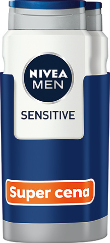 NIVEA MEN Sensitive sprchový gel na tělo a vlasy výhodné balení