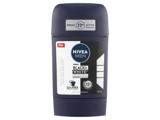 NIVEA MEN Black & White Invisible Original tuhý antiperspirant pro muže 50 ml