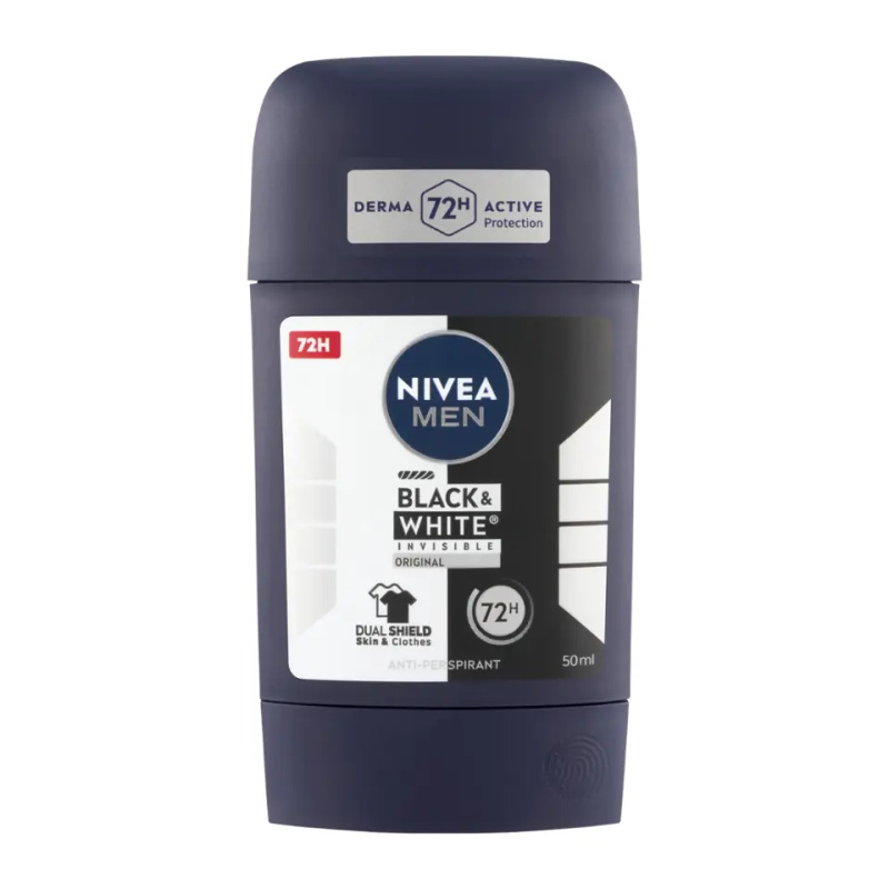 NIVEA MEN Black & White Invisible Original tuhý antiperspirant pro muže 50 ml