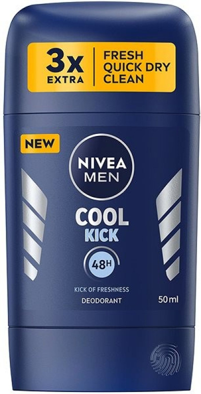 NIVEA MEN Cool Kick tuhý deodorant 50 ml