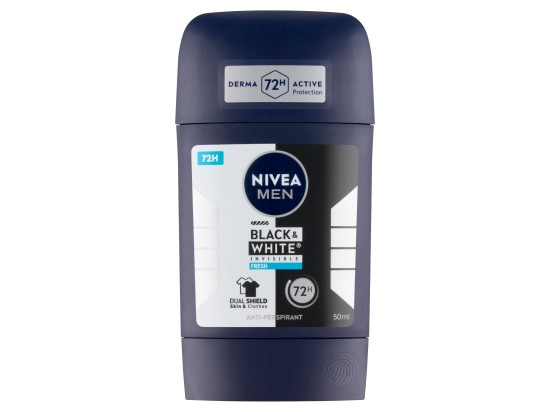 NIVEA MEN Black & White Invisible Fresh tuhý antiperspirant pro muže 50 ml