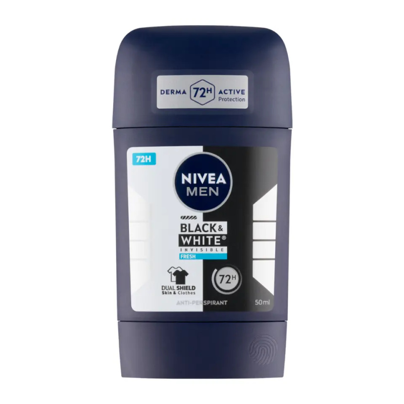 NIVEA MEN Black & White Invisible Fresh tuhý antiperspirant pro muže 50 ml