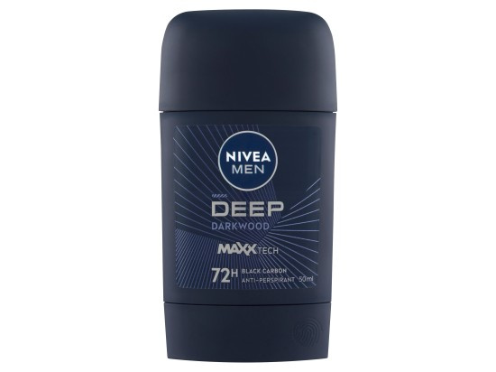 NIVEA MEN Deep tuhý antiperspirant pro muže Black Carbon Dark Wood 50 ml
