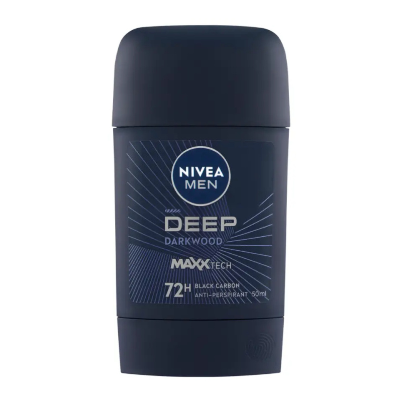 NIVEA MEN Deep tuhý antiperspirant pro muže Black Carbon Dark Wood 50 ml