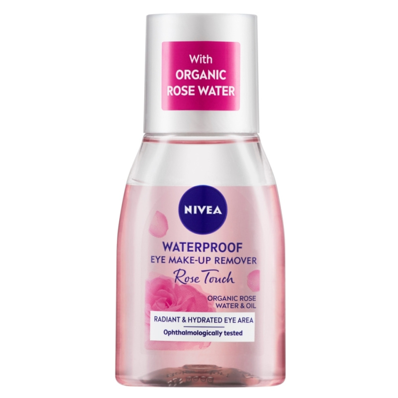 Nivea Rose Touch dvoufázový odličovač na oči 100 ml