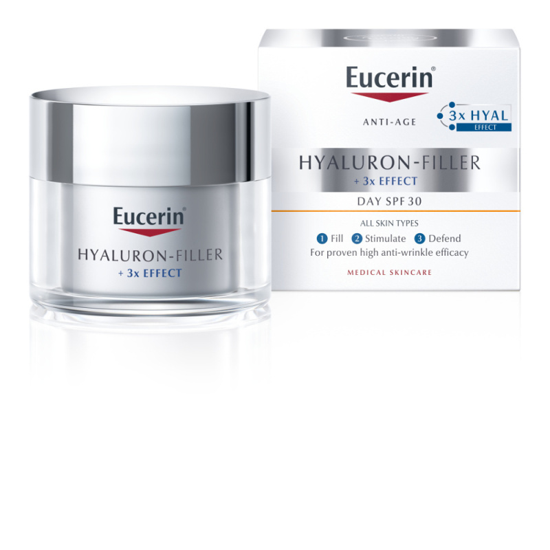 Eucerin Hyaluron-Filler + 3x Effect denní krém proti stárnutí pleti SPF 30 50 ml