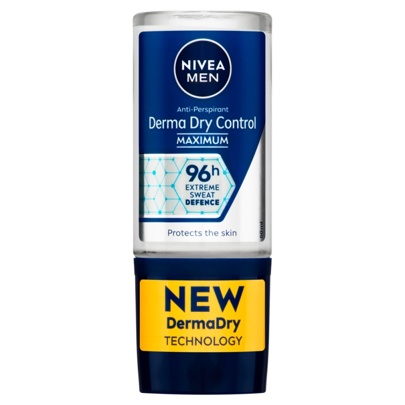 NIVEA MEN Derma Dry Control kuličkový antiperspirant pro muže 50 ml