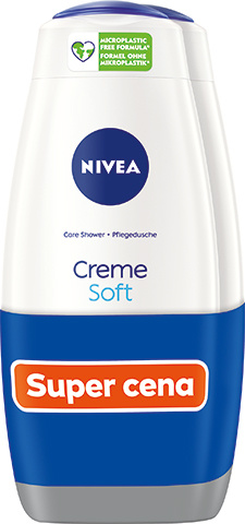 NIVEA Creme Soft pečující sprchový gel výhodné balení 2 x 500 ml