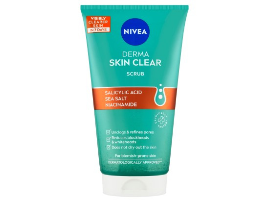 NIVEA Derma Skin Clear čisticí pleťový peeling 150 ml