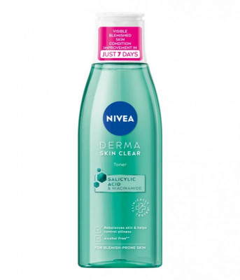 Nivea Derma Skin Clear čisticí pleťová voda 200 ml