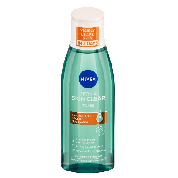 Nivea Derma Skin Clear čisticí pleťová voda 200 ml