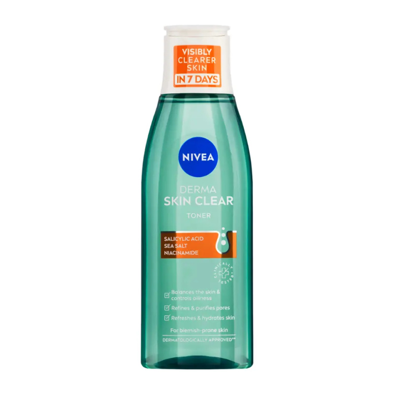Nivea Derma Skin Clear čisticí pleťová voda 200 ml