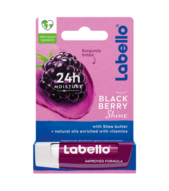 Labello Blackberry Shine hydratační balzám na rty 4.8 g