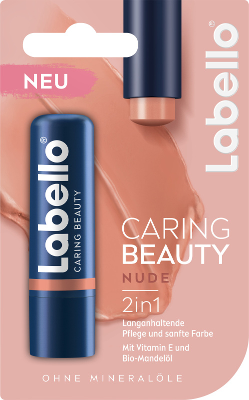 Labello Caring Beauty tónovací balzám na rty odstín Nude 4,8 ml
