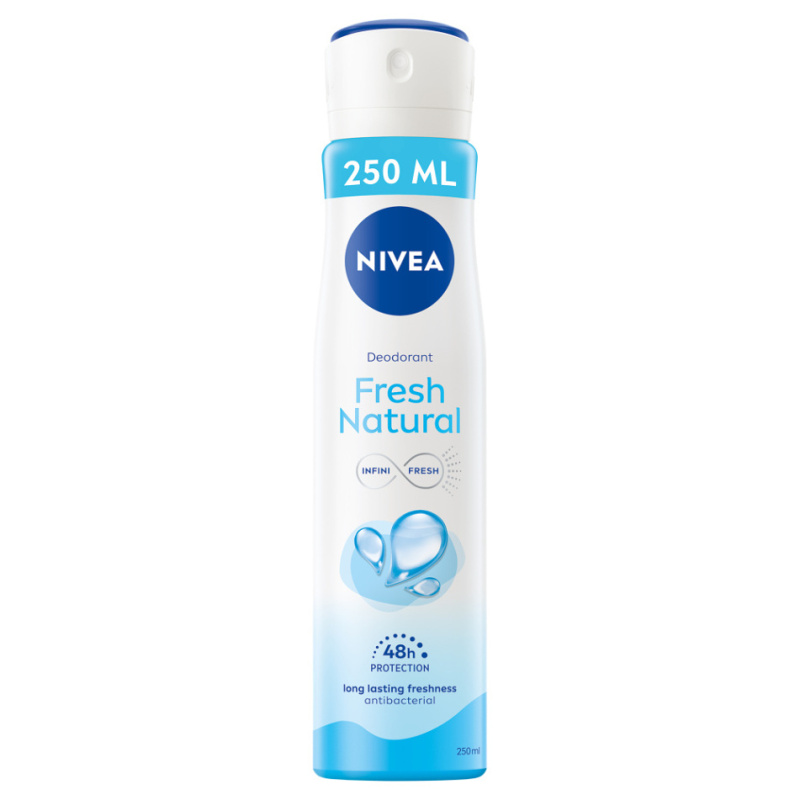 NIVEA Sprej Antiperspirant Fresh Natural 250 ml