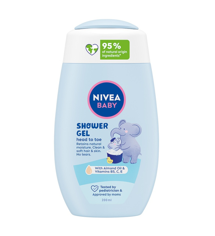 NIVEA BABY sprchový gel na tělo a vlasy 200 ml