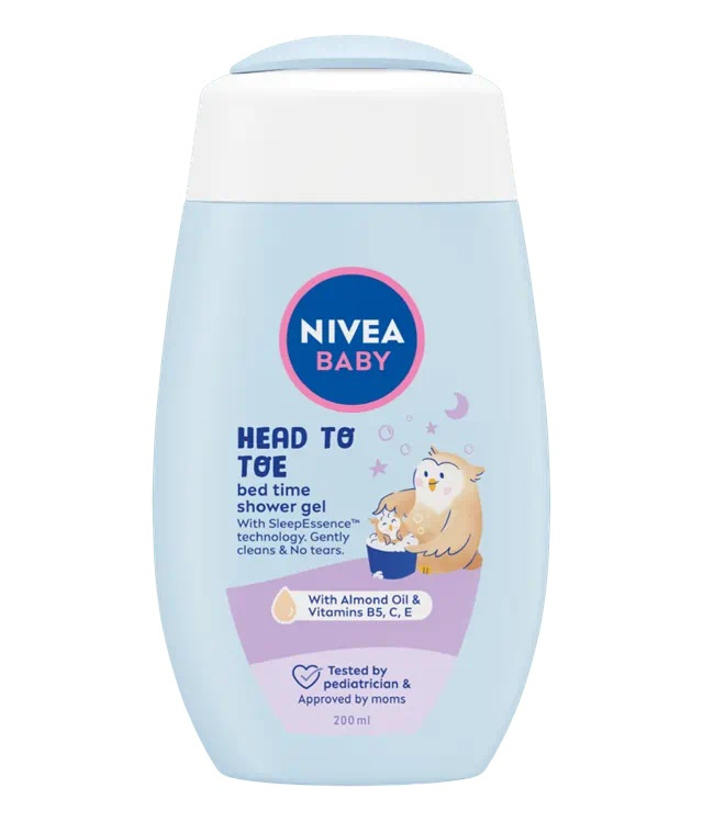 NIVEA BABY Bed Time sprchový gel na tělo a vlasy 200 ml