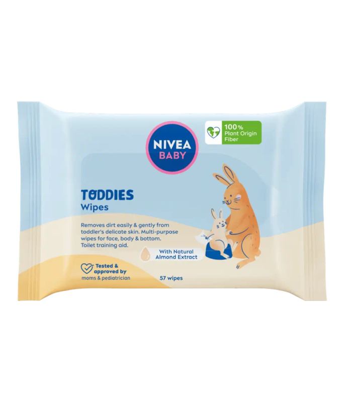 NIVEA BABY Toddies vlhčené ubrousky pro děti 57 ks