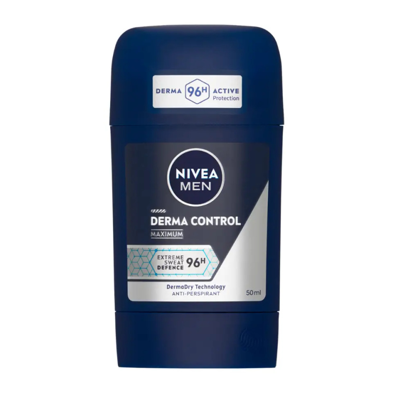 NIVEA MEN Derma Dry Control tuhý antiperspirant 50 ml