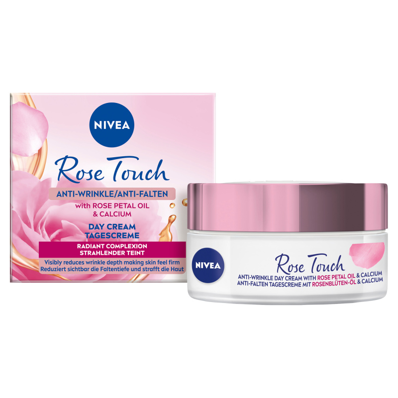 Nivea Rose Touch denní krém proti vráskám 50 ml