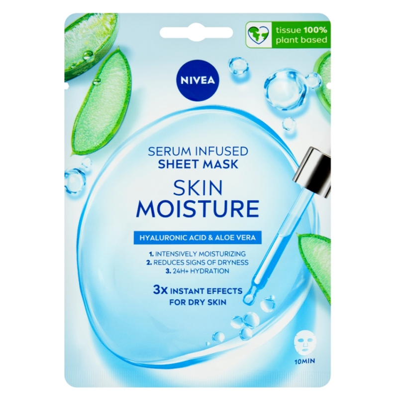 NIVEA Skin Moisture hydratační plátýnková maska 1 ks