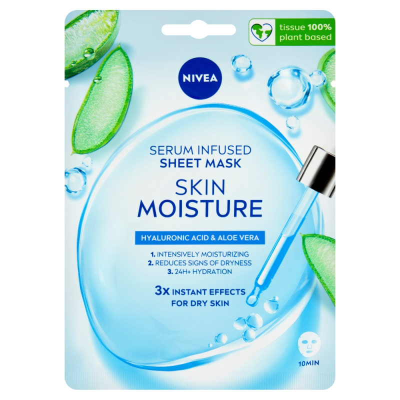 NIVEA Skin Moisture hydratační plátýnková maska 1 ks