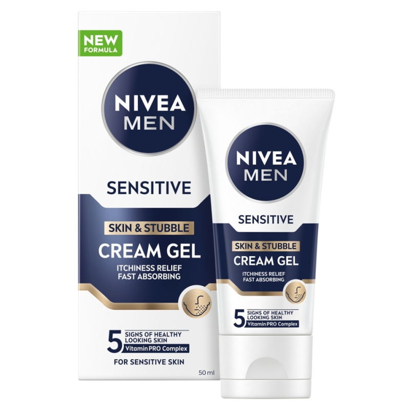 NIVEA MEN Sensitive krémový gel pro zklidnění pleti pro muže 50 ml