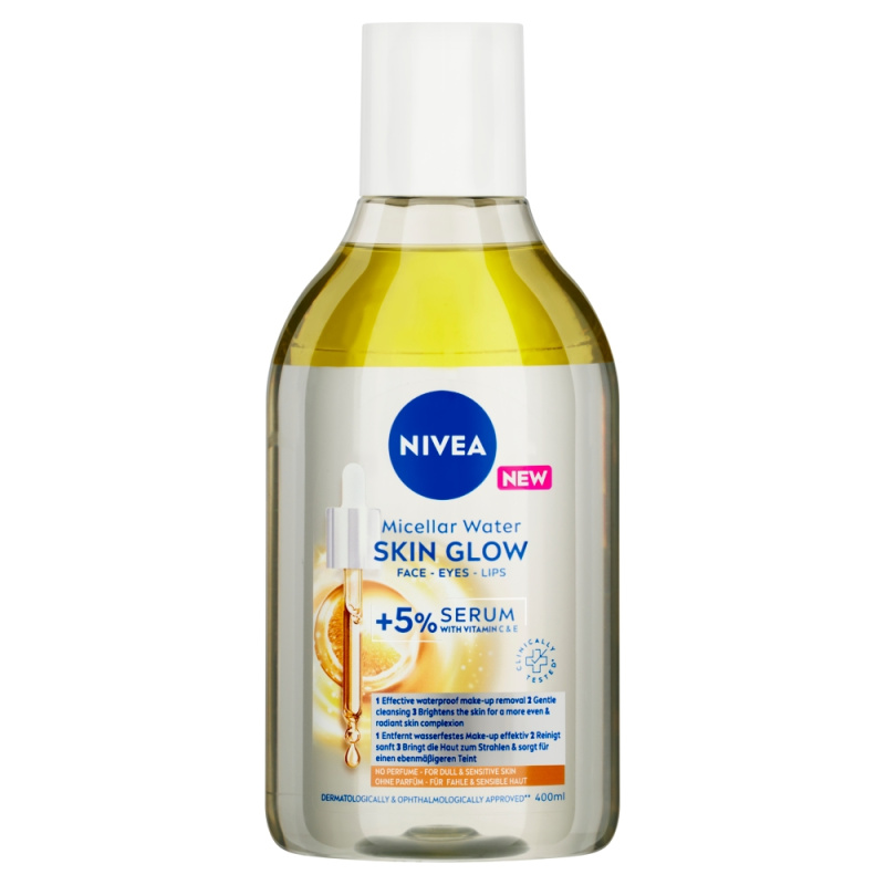 NIVEA Micellar Skin Glow čisticí micelární voda pro rozjasnění pleti 400 ml