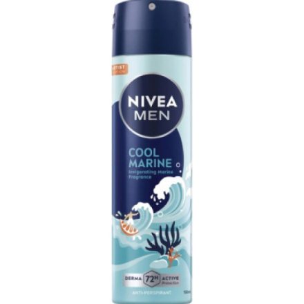 NIVEA MEN Cool Marine antiperspirant ve spreji 150 ml