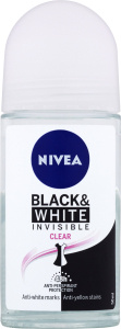 Nivea Invisible Black & White Clear kuličkový antiperspirant pro ženy 50 ml