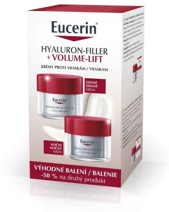 EUCERIN Hyaluron-Filler+Volume-Lift Denní krém 50 ml+ Noční krém 50 ml