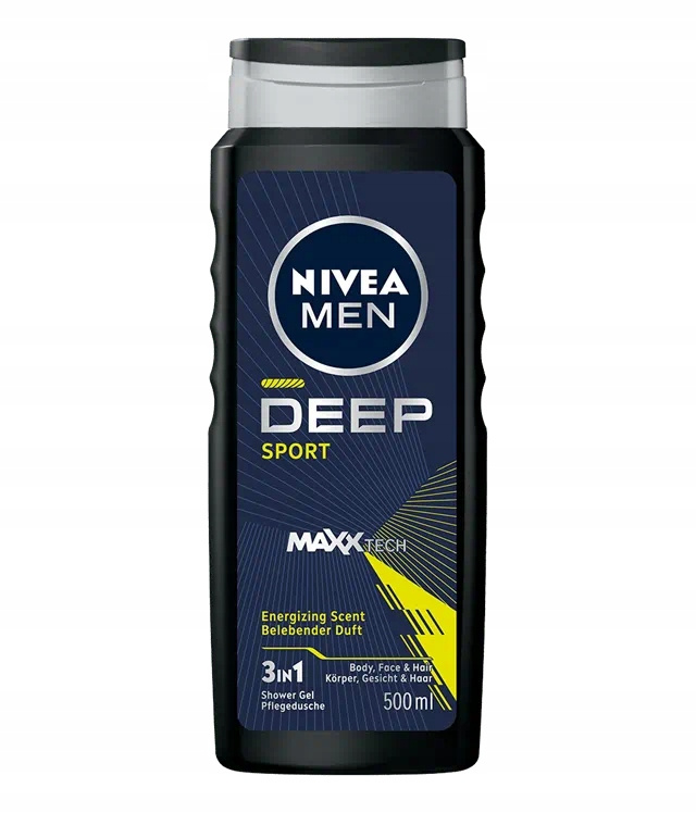 NIVEA MEN Deep Sport energizující sprchový gel pro muže 500 ml