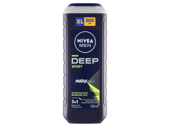 NIVEA MEN Deep Sport energizující sprchový gel pro muže 500 ml