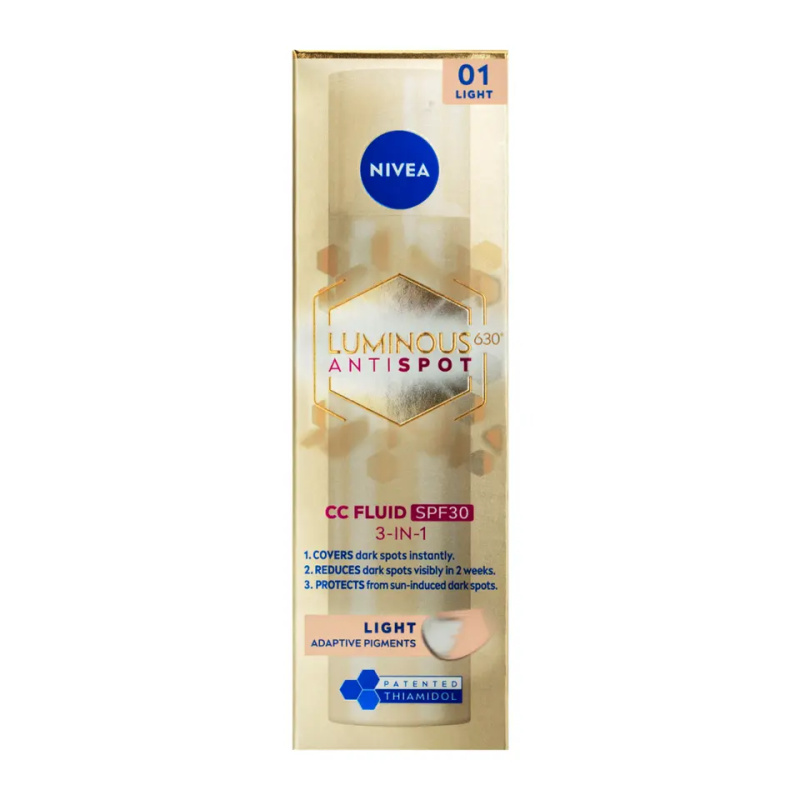 NIVEA Luminous 630 Anti Spot rozjasňující CC krém SPF 30 odstín Light 40 ml
