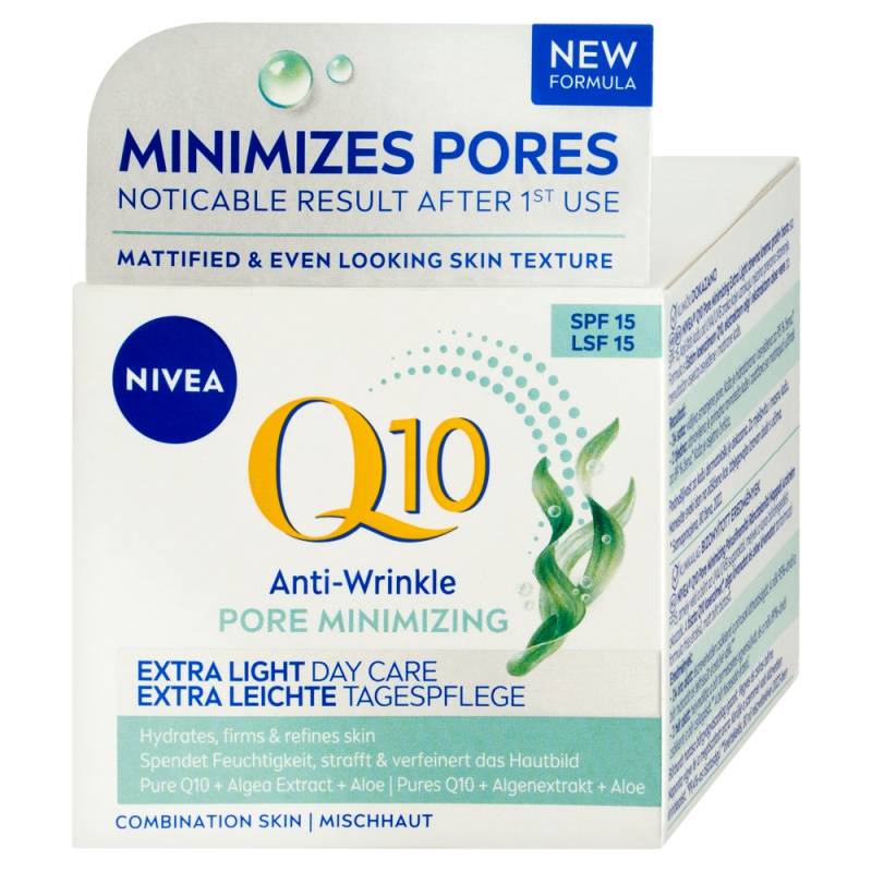 NIVEA Q10 Anti-Wrinkle lehký denní krém proti vráskám SPF 15 50 ml