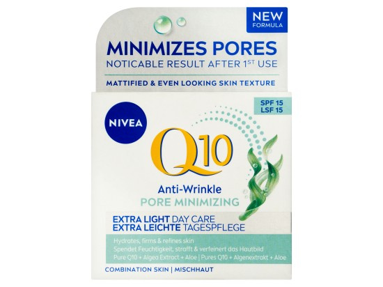 NIVEA Q10 Anti-Wrinkle lehký denní krém proti vráskám SPF 15 50 ml