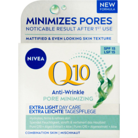 NIVEA Q10 Anti-Wrinkle lehký denní krém proti vráskám SPF 15 50 ml