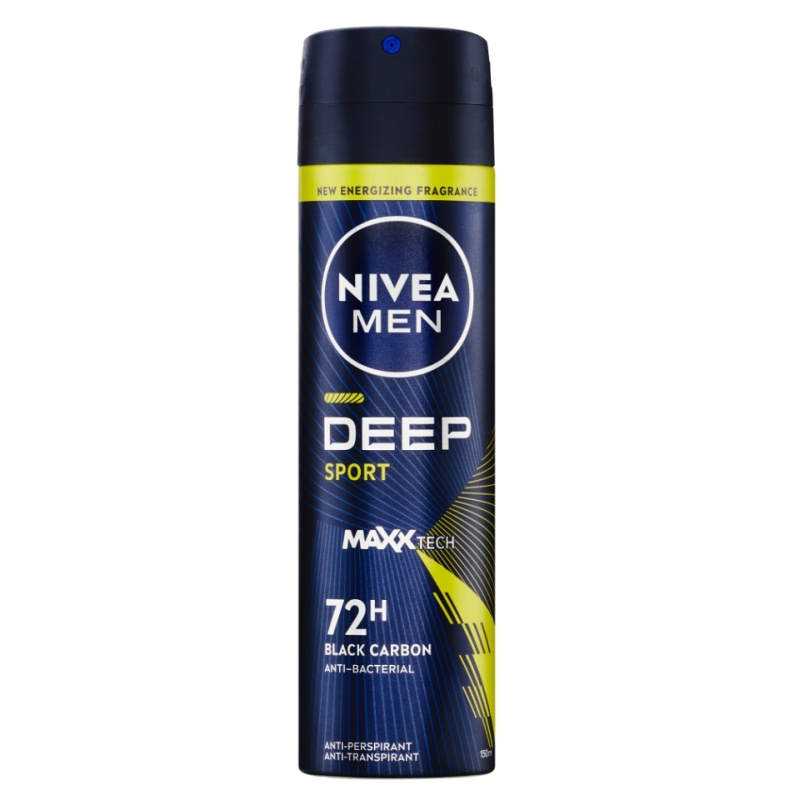 NIVEA MEN Deep Sport antiperspirant ve spreji pro muže 150 ml