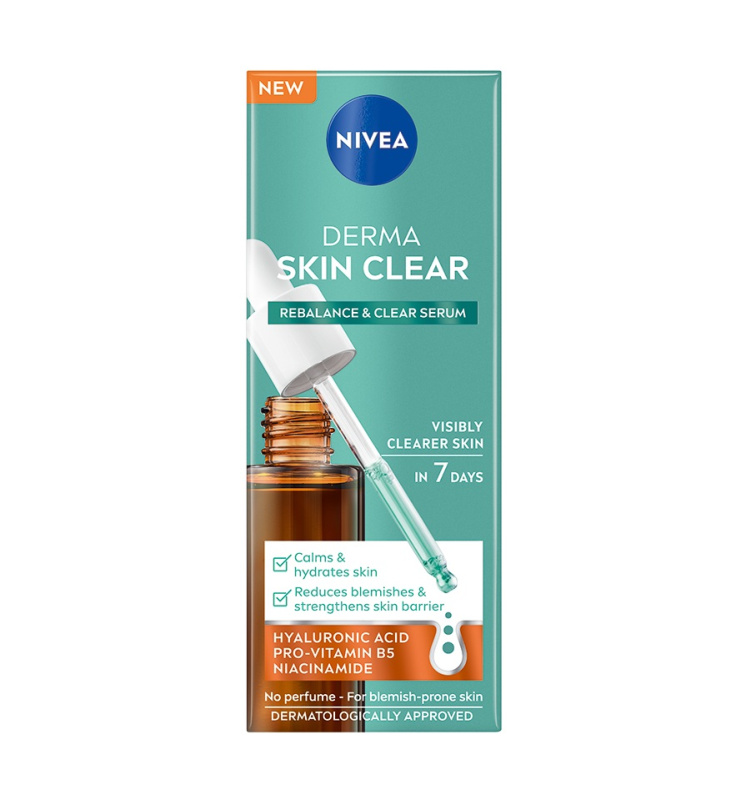 NIVEA Derma Skin Clear obnovující pleťové sérum pro problematickou pleť 30 ml
